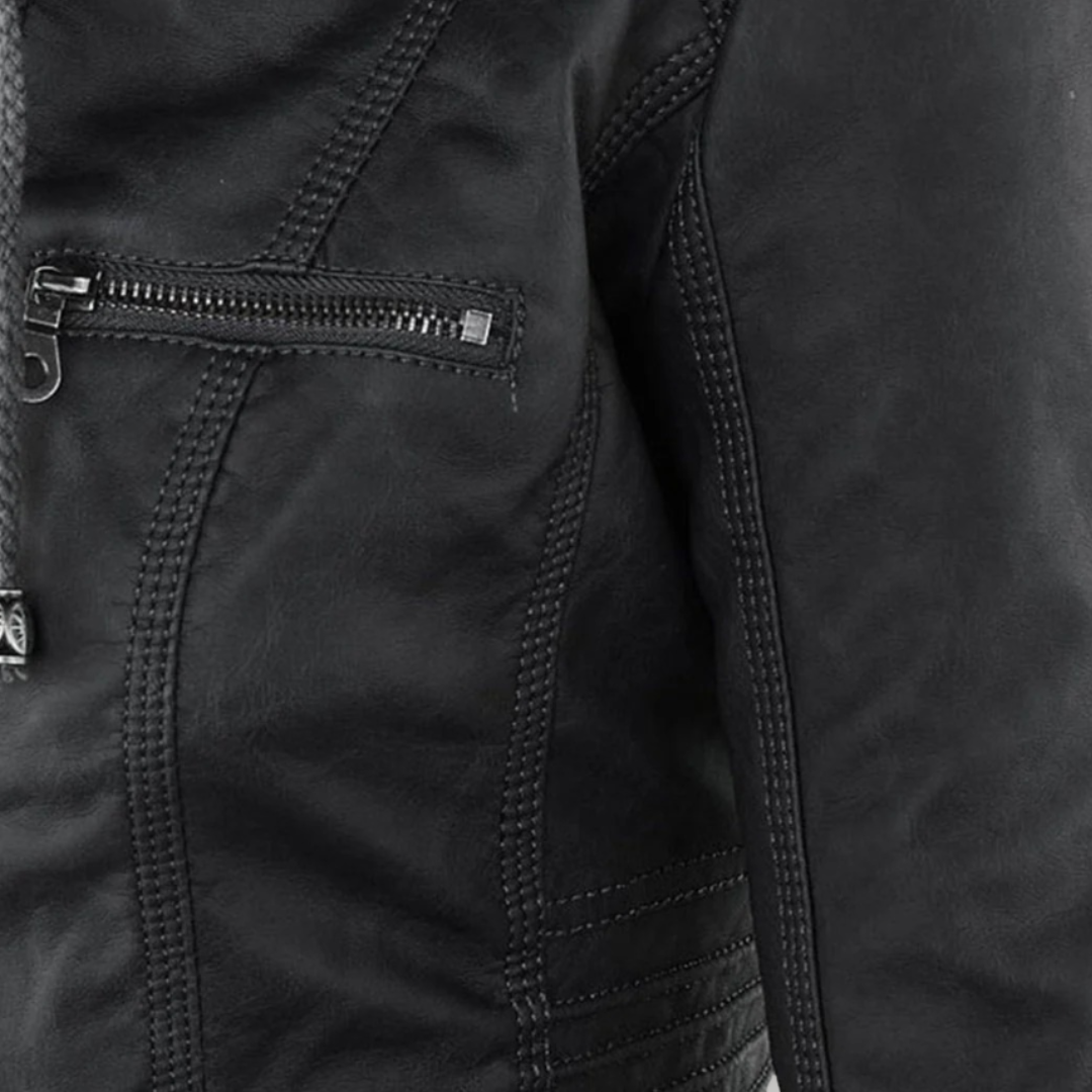 BELLE – CHAQUETA CON CAPUCHA HECHA A MANO