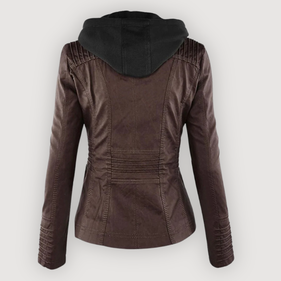 BELLE – CHAQUETA CON CAPUCHA HECHA A MANO