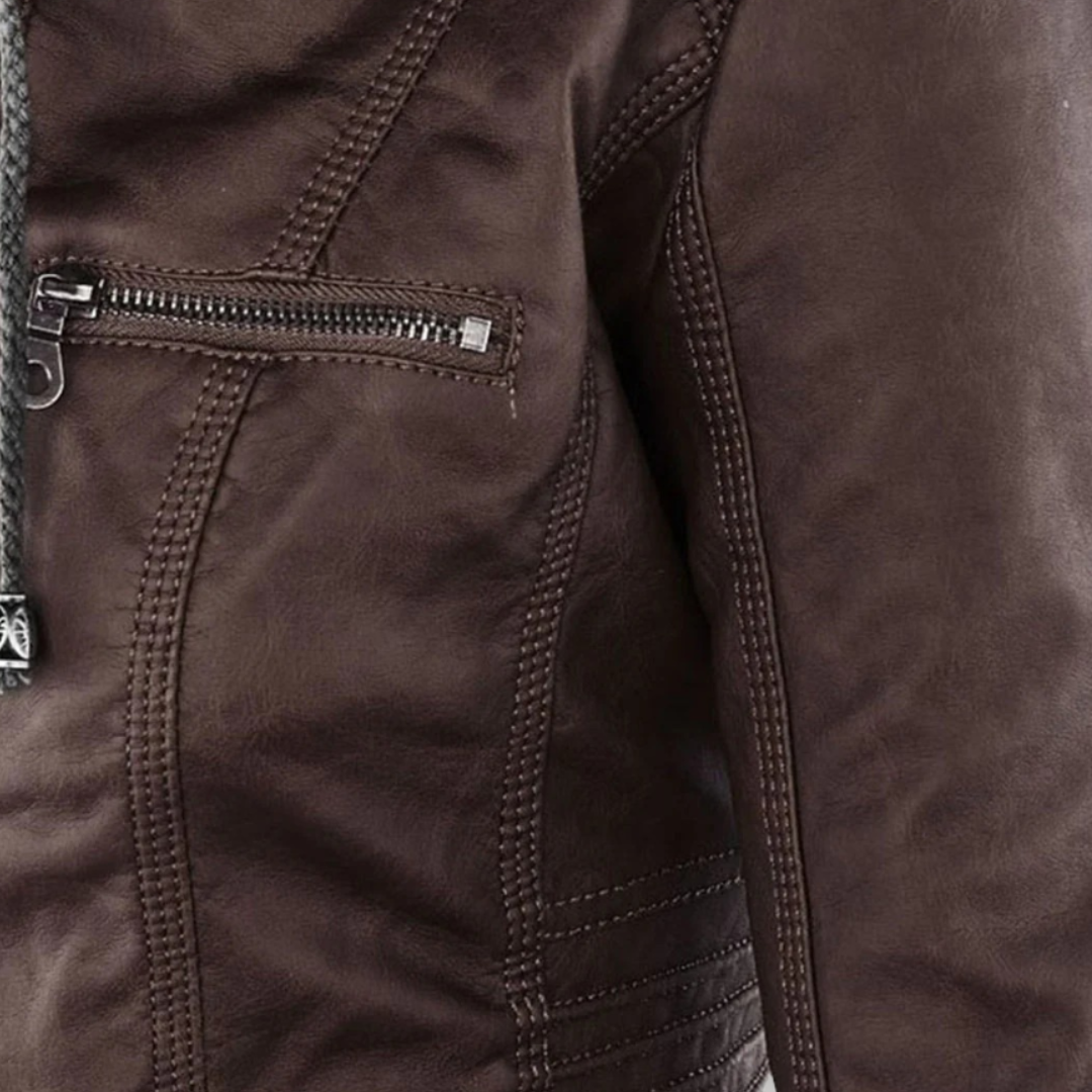 BELLE – CHAQUETA CON CAPUCHA HECHA A MANO