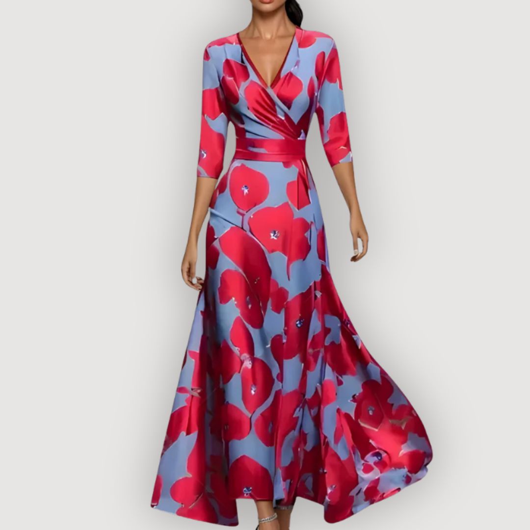 CELINE – VESTIDO MAXI FLORAL