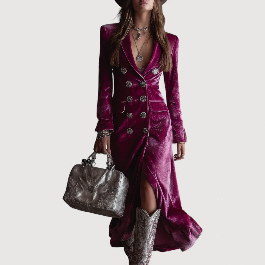 ELVIA – VESTIDO MAXI BLAZER