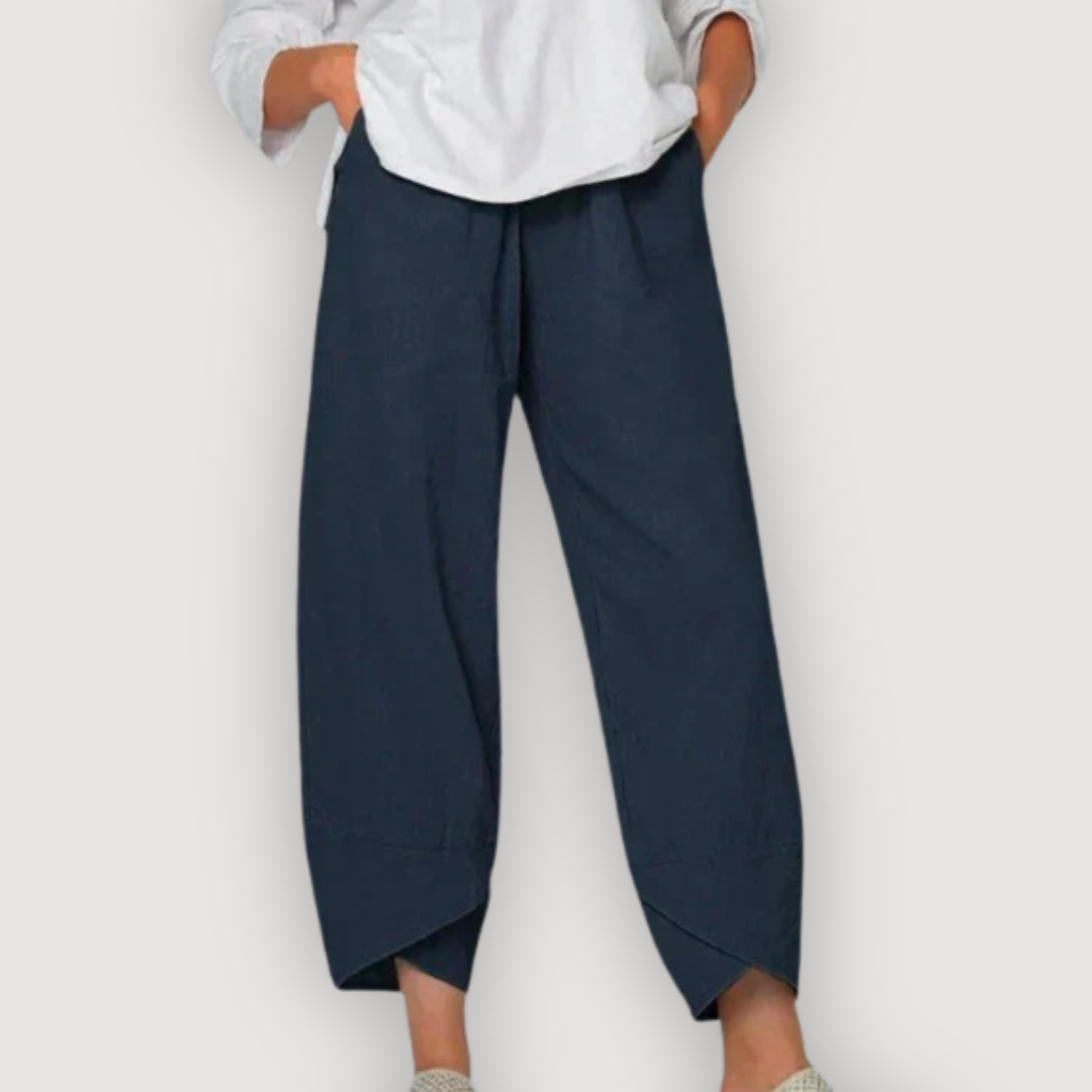 ZARA – PANTALONES DE LINO RELAJADOS