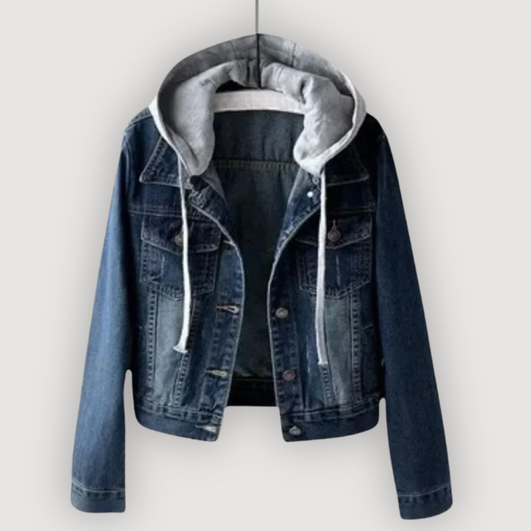 CARA – CHAQUETA DE DENIM CON CAPUCHA