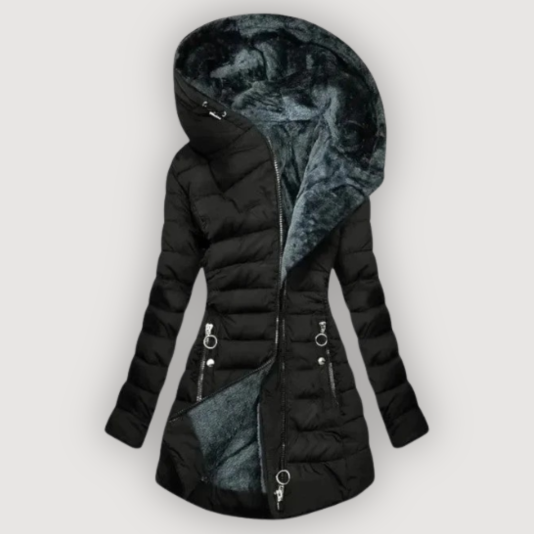 CASSY – ABRIGO CON CAPUCHA CÓMODO