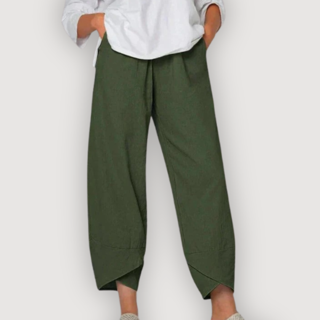 ZARA – PANTALONES DE LINO RELAJADOS