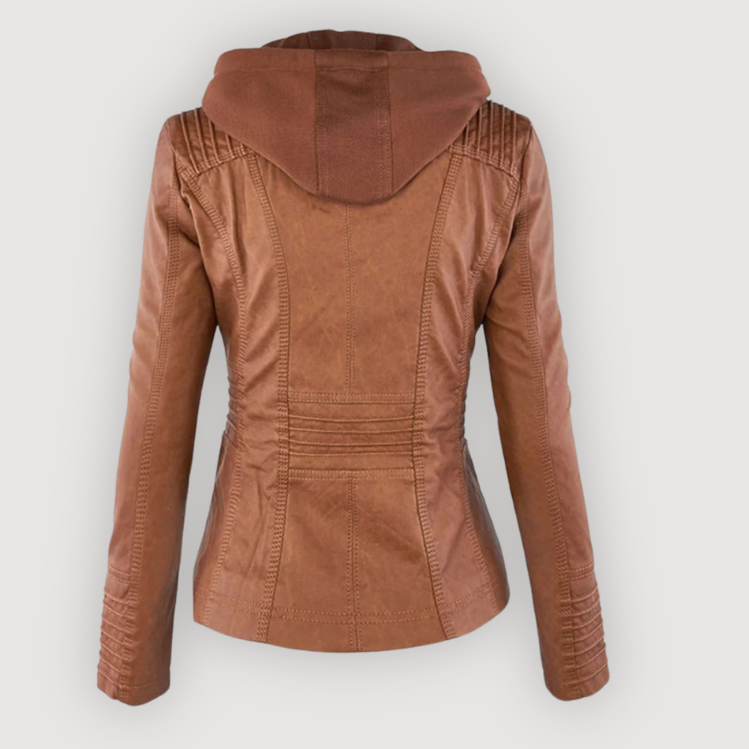 BELLE – CHAQUETA CON CAPUCHA HECHA A MANO