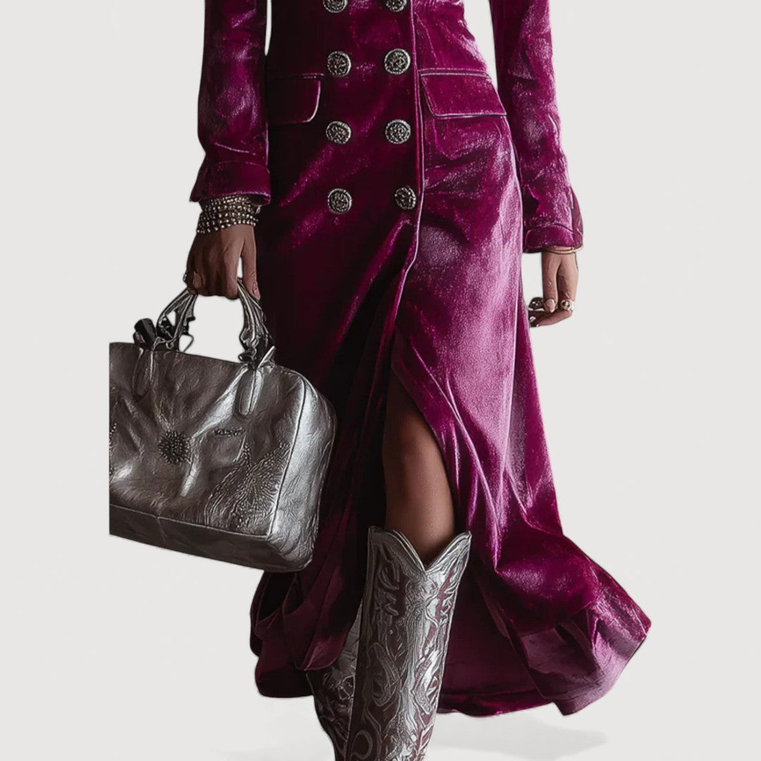 ELVIA – VESTIDO MAXI BLAZER