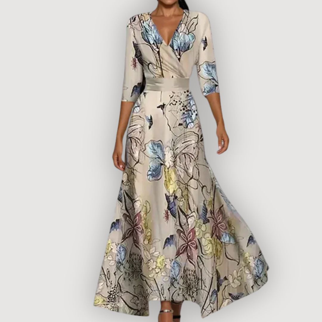 CELINE – VESTIDO MAXI FLORAL