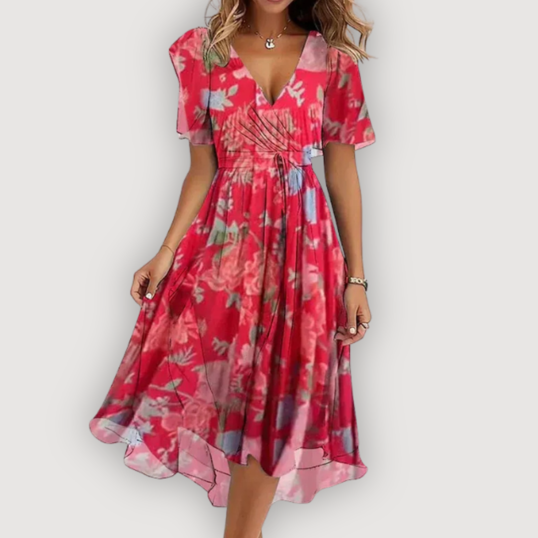 ISLA – VESTIDO MIDI FLORAL