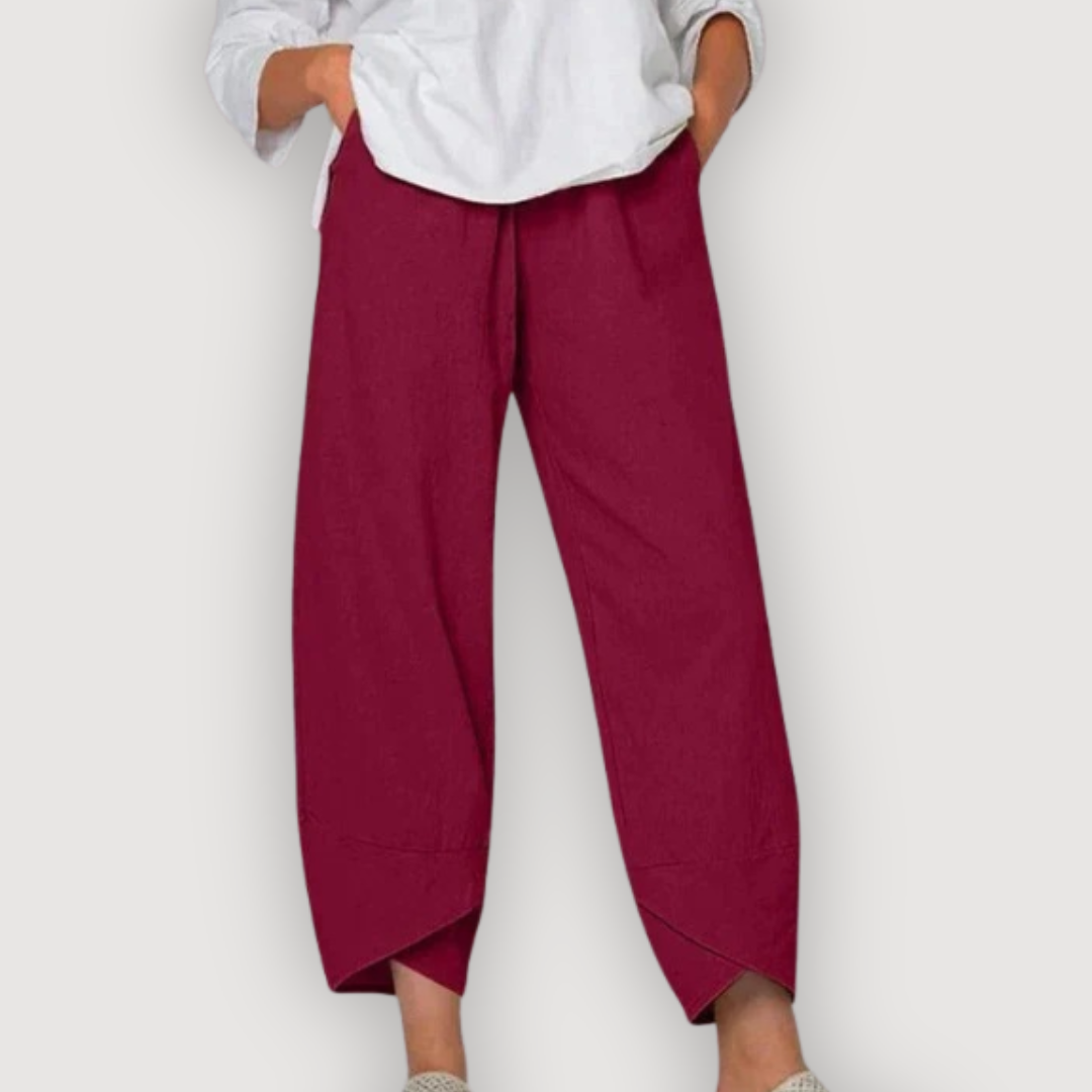 ZARA – PANTALONES DE LINO RELAJADOS
