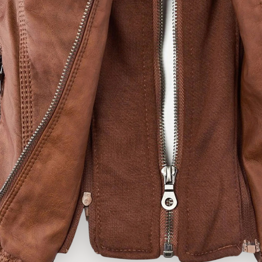 BELLE – CHAQUETA CON CAPUCHA HECHA A MANO