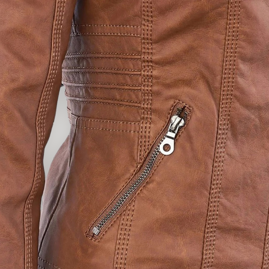 BELLE – CHAQUETA CON CAPUCHA HECHA A MANO