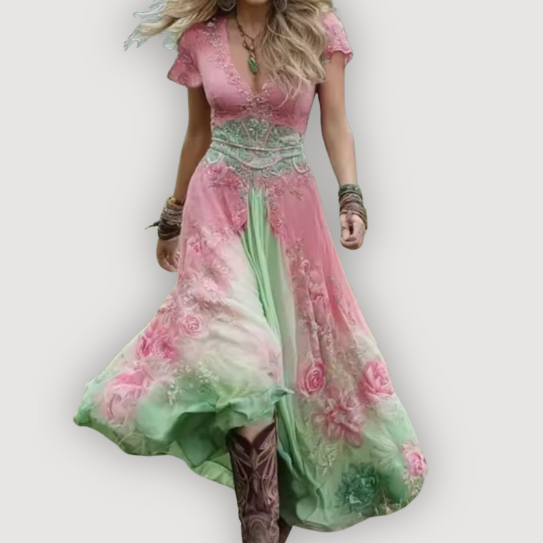 ALINA – VESTIDO MAXI BOHO